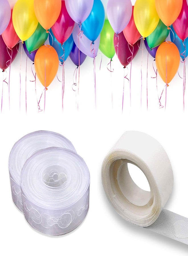 Wobbox Balloon Decorations 100 Sticky Dots, 2 (5M) Garland Tape For Party Decorations, Balloon Decoration For Birthday, Party Decorations Items - Image 1
